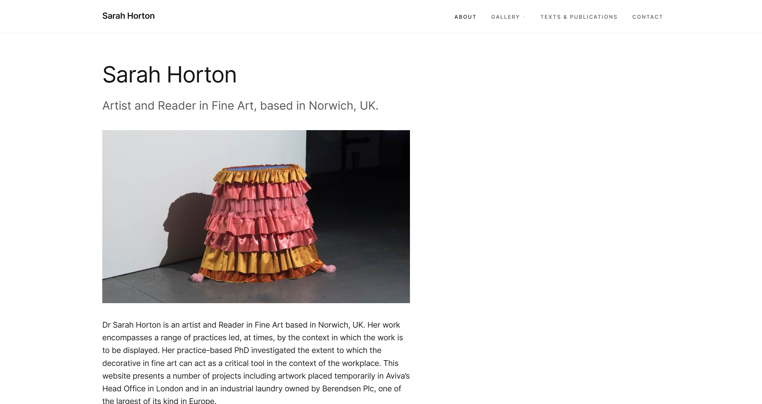 Sarah Horton - Fine Artist
